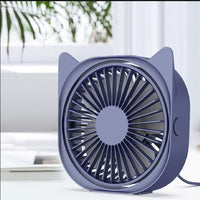 Mini Cat Ear Fan Blue USB Rechargeable image 1 PanguDeals Pakistan