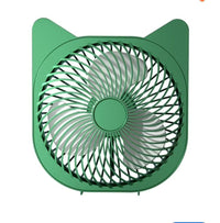 Mini Cat Ear Fan Blue USB Rechargeable image 4 PanguDeals Pakistan