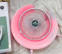 Night Light Mini Fan ABS Plastic Multicolor LED image 2 PanguDeals Pakistan