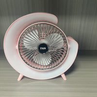Night Light Mini Fan ABS Plastic Multicolor LED image 3 PanguDeals Pakistan
