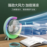 Night Light Mini Fan ABS Plastic Multicolor LED image 5 PanguDeals Pakistan