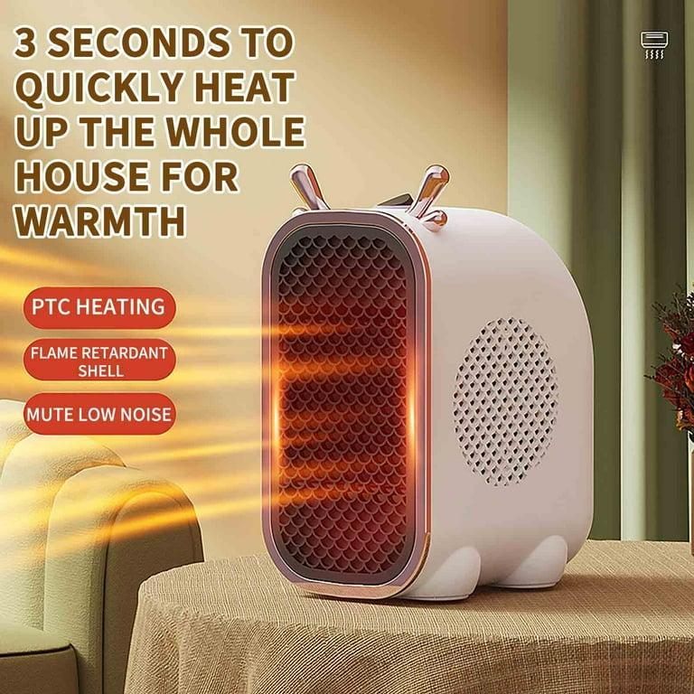 800W Portable Electric Heater White Fast Heat Low Noise image 1 PanguDeals Pakistan
