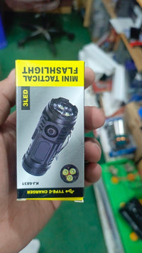Rechargeable Flashlight Black USB Portable Pakistan image 2 PanguDeals Pakistan