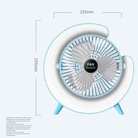 RGB Desktop Fan with 180° Swing Head, ABS Plastic, Lightweight & Stylish image 4 PanguDeals Pakistan