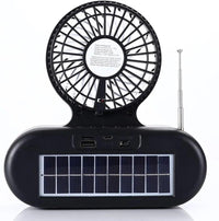 Solar Fan with Music & LED Light for Outdoor Use image 2 PanguDeals Pakistan