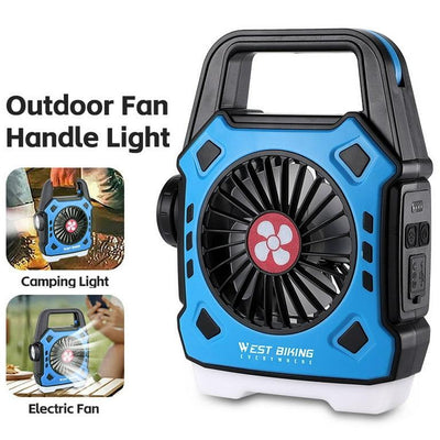 Rechargeable Outdoor Fan with Night Light & Handle image 1 PanguDeals Pakistan