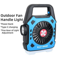 Rechargeable Outdoor Fan with Night Light & Handle image 5 PanguDeals Pakistan