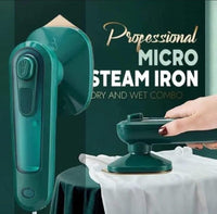 Professional Micro Steam Iron Green Portable Foldable image 1 PanguDeals Pakistan