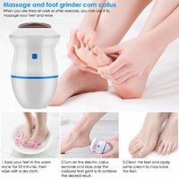 Electric Foot Grinder White Blue Cordless ABS image 3 PanguDeals Pakistan