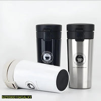 Vacuum Insulated Travel Mug 380ml Stainless Steel Black Silver White image 1 PanguDeals Pakistan