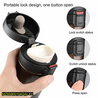 Vacuum Insulated Travel Mug 380ml Stainless Steel Black Silver White image 2 PanguDeals Pakistan