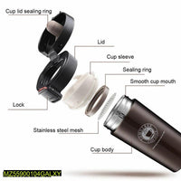 Vacuum Insulated Travel Mug 380ml Stainless Steel Black Silver White image 3 PanguDeals Pakistan