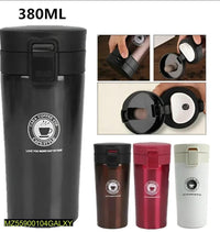 Vacuum Insulated Travel Mug 380ml Stainless Steel Black Silver White image 4 PanguDeals Pakistan