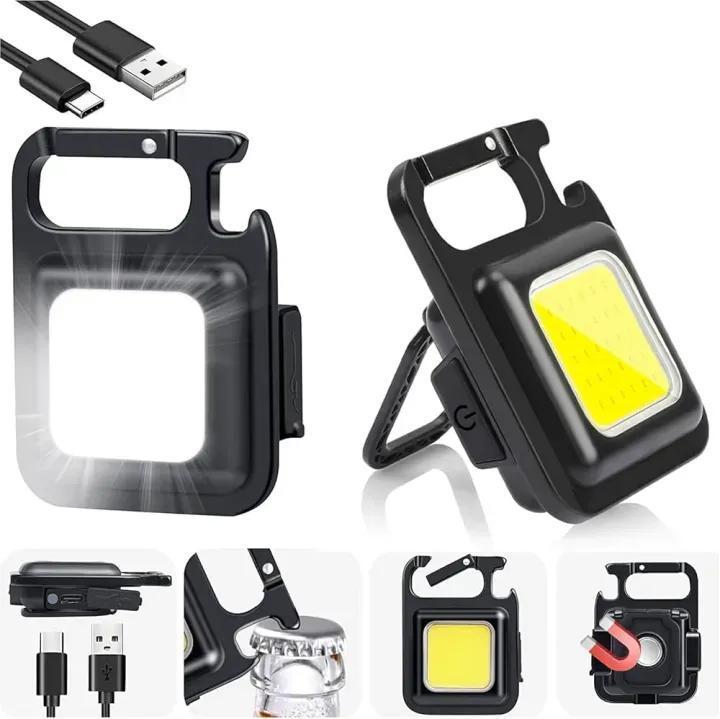 Rechargeable Flashlight Black Plastic 500mAh Type-C image 1 PanguDeals Pakistan