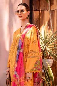 Mustard Chikankari Lawn Suit with Silk Dupatta for Eid image 4 PanguDeals Pakistan