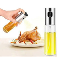 Glass Oil Spray Bottle 7.1" White Non-Slip Grip image 1 PanguDeals Pakistan