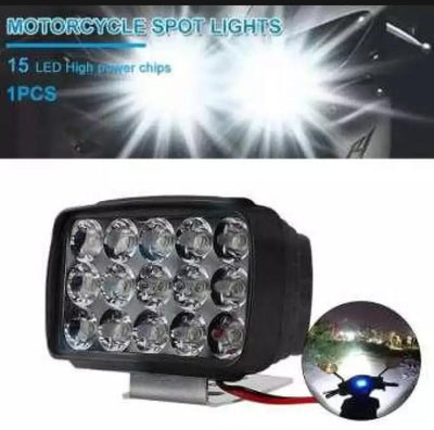 15 LED Motorcycle Spot Light with Mirror image 1 PanguDeals Pakistan