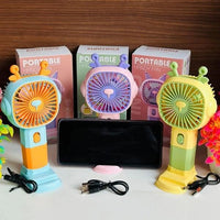 Portable Rechargeable Fan with Stand & Fast Charge image 3 PanguDeals Pakistan
