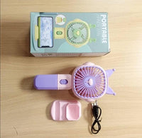 Portable Rechargeable Fan with Stand & Fast Charge image 4 PanguDeals Pakistan