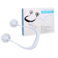 Portable Neck Fan with 2 Fans & 2 Pads image 1 PanguDeals Pakistan