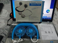 Portable Neck Fan with 2 Fans & 2 Pads image 5 PanguDeals Pakistan