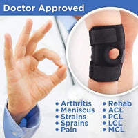 Black Adjustable Knee Support Brace for Daily Comfort image 3 PanguDeals Pakistan