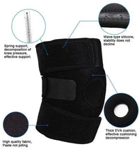 Black Adjustable Knee Support Brace for Daily Comfort image 4 PanguDeals Pakistan