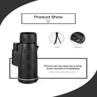 Compact 50x60 Zoom Telescope Black Tripod for Travel image 5 PanguDeals Pakistan