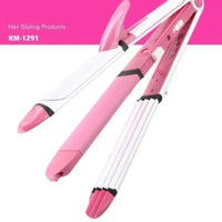 3 in 1 Hair Straightener Roller Curler Red White ABS image 2 PanguDeals Pakistan