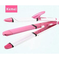 3 in 1 Hair Straightener Roller Curler Red White ABS image 3 PanguDeals Pakistan
