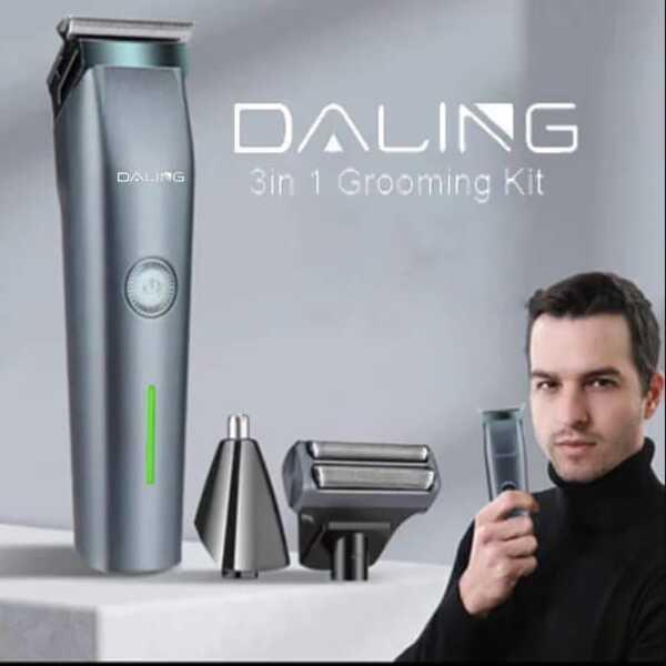 Men's Detachable Head Hair Clipper & Shaver Grey image 1 PanguDeals Pakistan