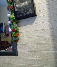 White 3D Brick Wall Sticker 2 Pcs image 4 PanguDeals Pakistan
