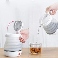 Portable Electric Kettle 600ml Blue ABS Travel Use image 2 PanguDeals Pakistan