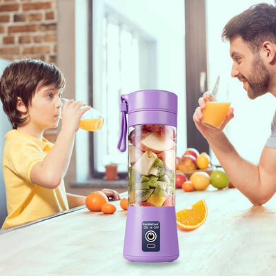 Portable Mini Blender Purple Rechargeable Smoothie Maker image 1 PanguDeals Pakistan