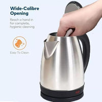 Stainless Steel Electric Kettle Fast Boil Silver Black Handle image 3 PanguDeals Pakistan