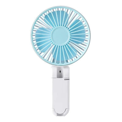 Portable Desk Fan White Blue ABS Lightweight Cooling image 1 PanguDeals Pakistan