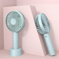 Portable Desk Fan White Blue ABS Lightweight Cooling image 2 PanguDeals Pakistan