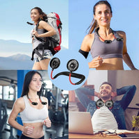 Neck Fan for Hot Weather Workout Office Relaxing image 1 PanguDeals Pakistan