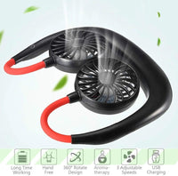 Neck Fan for Hot Weather Workout Office Relaxing image 5 PanguDeals Pakistan
