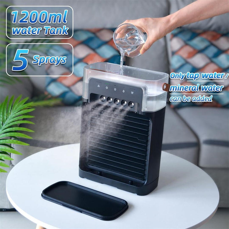 Mini Air Cooler with Remote Control Black ABS image 1 PanguDeals Pakistan