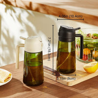 Premium Glass Oil Bottle Black Handle Precision Nozzle image 2 PanguDeals Pakistan