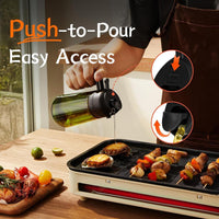 Premium Glass Oil Bottle Black Handle Precision Nozzle image 3 PanguDeals Pakistan