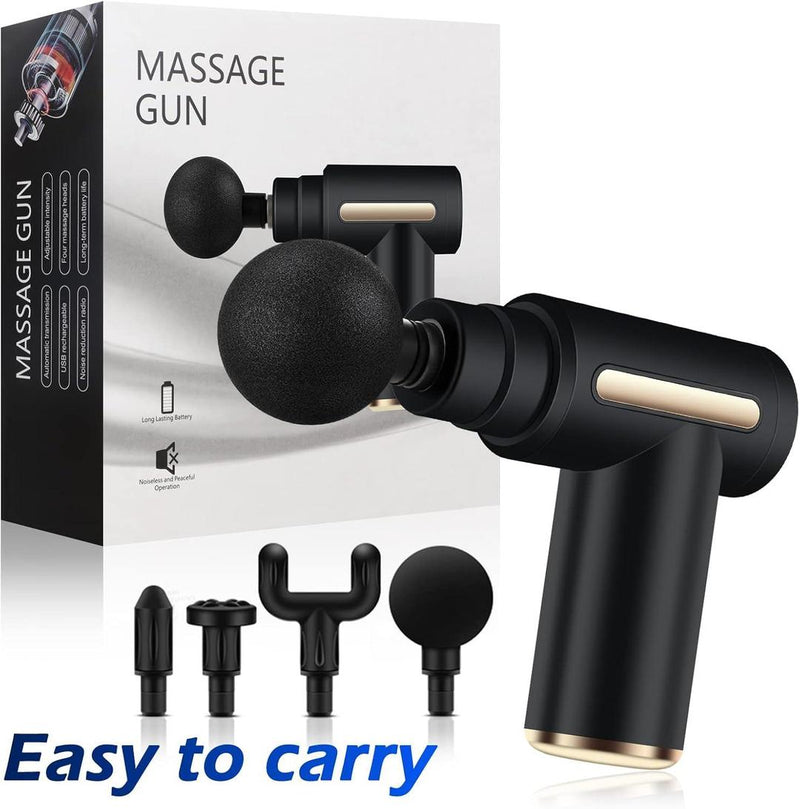 Massager Gun Black ABS Plastic Daily Essentials image 1 PanguDeals Pakistan