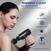 Massager Gun Black ABS Plastic Daily Essentials image 5 PanguDeals Pakistan
