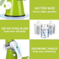 Green Vegetable Cutter with 3 Blades for Kitchen Use image 3 PanguDeals Pakistan