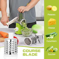 Green Vegetable Cutter with 3 Blades for Kitchen Use image 4 PanguDeals Pakistan