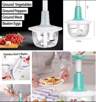 Stainless Steel Manual Meat Grinder 4.7L Transparent image 1 PanguDeals Pakistan