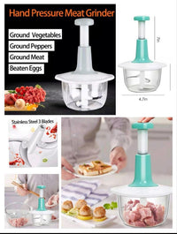 Stainless Steel Vegetable Chopper Mint White image 5 PanguDeals Pakistan