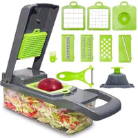 Manual Food Chopper Black Green ABS Multi-Blade Kitchen Tool image 5 PanguDeals Pakistan
