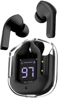 Wireless Noise-Cancelling Earbuds Black Transparent Bluetooth 5.3 image 5 PanguDeals Pakistan